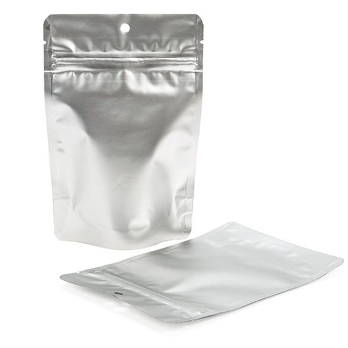 4 x 6 Stand Up Pouch -Metallic Silv